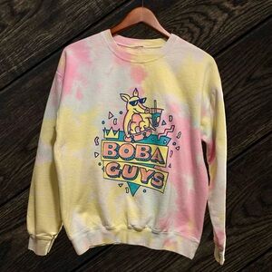Boba Guys Tie Dye Sweatshirt San Francisco Women's Size Medium